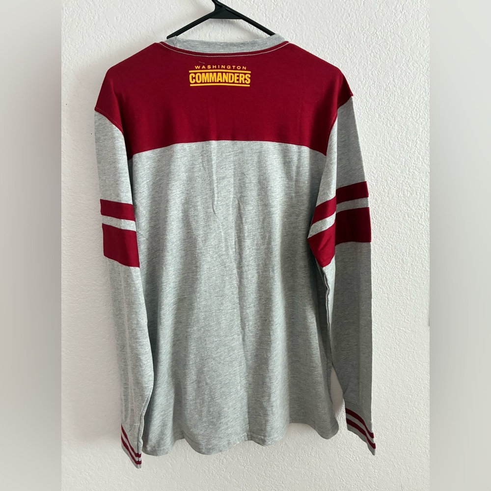 NFL WASHINGTON COMMANDERS EMBROIDERED RAGLAN SHIRT LONG SLEEVE SIZE L - Picture 6 of 6